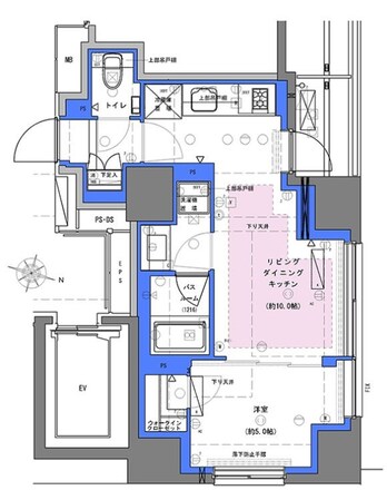 神田駅 徒歩4分 4階の物件間取画像